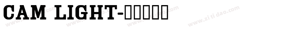 Cam Light字体转换